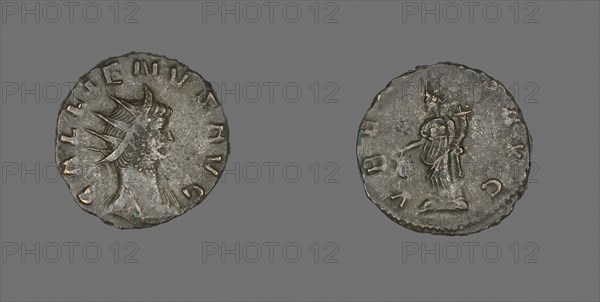 Antoninianus (Coin) Portraying Emperor Gallienus, AD 260/268, Roman, minted in Siscia, Roman Empire, Billon, Diam. 1.9 cm, 3.04 g
