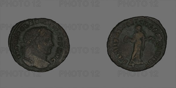 Follis (Coin) Portraying a Roman Emperor, about AD 298/299, Roman, minted in Carthage, Roman Empire, Bronze, Diam. 2.9 cm, 9.10 g