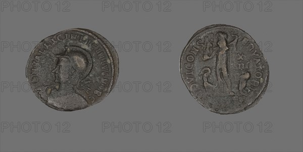 Follis (Coin) Portraying Emperor Licinius, AD 321/323, Roman, minted in Antioch, Roman Empire, Bronze, Diam. 2 cm, 2.77 g