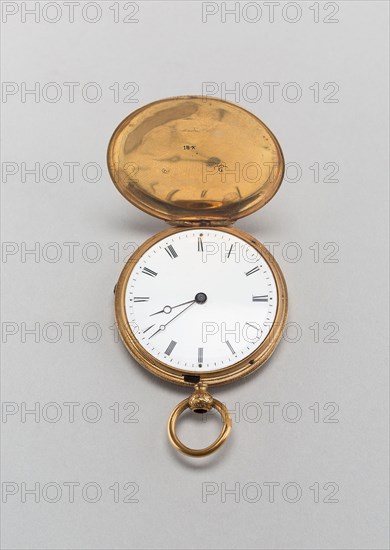 Watch, c. 1860/70, Switzerland, Gold and enamel, Diam. 3.2 cm (1 1/4 in.)