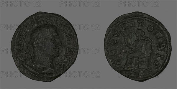 Sestertius (Coin) Portraying Philip the Arab, AD 244/249, Roman, Roman Empire, Bronze, Diam. 3.2 cm, 21.59 g