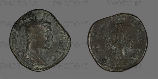 Sestertius (Coin) Portraying Emperor Maximinus, AD 235/236, Roman, minted in Rome, Roman Empire, Bronze, Diam. 3.1 cm, 25.56 g