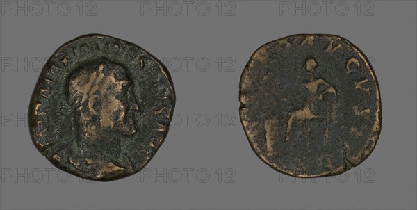 Sestertius (Coin) Portraying Emperor Maximinus, AD 235/236, Roman, minted in Rome, Roman Empire, Bronze, Diam. 3 cm, 16.56 g