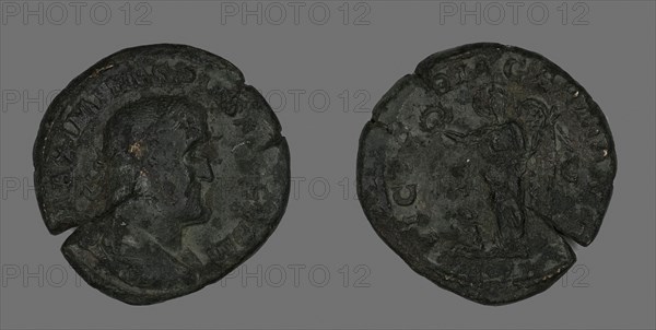 Sestertius (Coin) Portraying Emperor Maximinus, AD 235/238, Roman, minted in Rome, Roman Empire, Bronze, Diam. 3.2 cm, 20.85 g