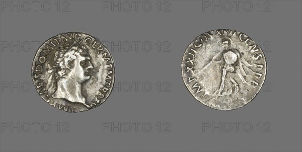 Denarius (Coin) Portraying Emperor Domitian, AD 95/96, Roman, minted in Rome, Roman Empire, Silver, Diam. 1.8 cm, 3.23 g