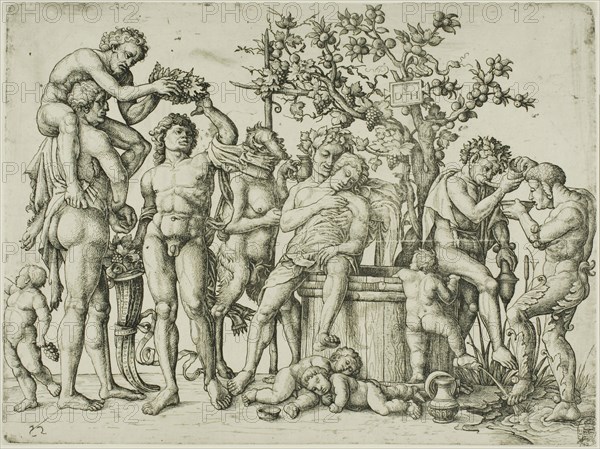 The Triumph of Bacchus, 1528, Daniel Hopfer, I, German, 1470-1536, Germany, Etching on ivory laid paper, 214 x 285 mm