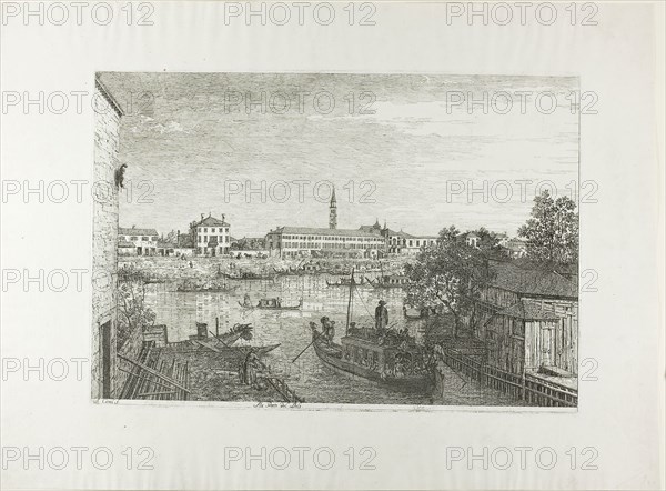 Ale Porto del Dolo, 1735/43, Canaletto, Italian, 1697-1768, Italy, Etching in black on ivory laid paper, 295 x 431 mm (plate), 431 x 586 mm (sheet)