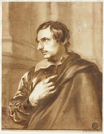 Jean Leclerc, n.d., Jan de Bisschop (Dutch, c. 1628-1671), or after Anthony van Dyck (Flemish, 1599-1641), Holland, Pen and brown ink and brush and brown wash, with traces of black chalk, on ivory laid paper, 206 x 161 mm