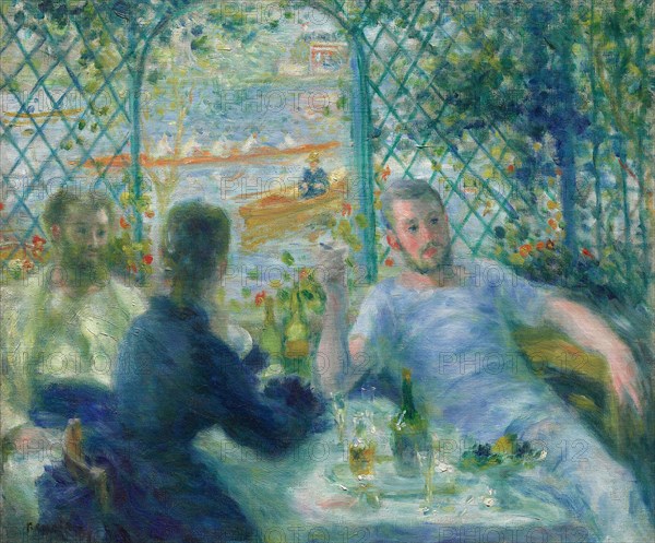Lunch at the Restaurant Fournaise (The Rowers’ Lunch), 1875, Pierre-Auguste Renoir, French, 1841-1919, France, Oil on canvas, 55 × 65.9 cm (21 5/8 × 25 15/16 in.)