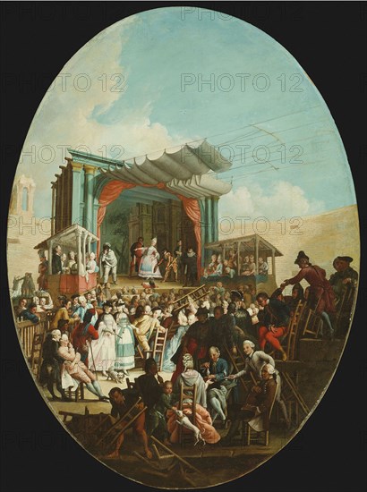 An Italian Comedy in Verona, 1772, Marco Marcola, Italian, 1740–1793, Italy, Oil on canvas, 115.3 × 84.2 cm (45 3/8 × 32 5/8 in.)