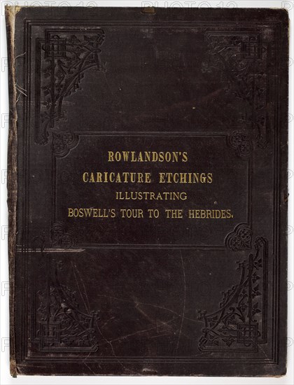 Boswell’s Tour of the Hebrides: Folio Cover, 1786, Thomas Rowlandson, English, 1756-1827, England, Portfolio cover