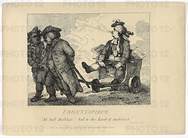 Boswell’s Tour of the Hebrides: Frontispiece, 1786, Thomas Rowlandson, English, 1756-1827, England, Etching on paper, 275 × 380 mm (sheet)