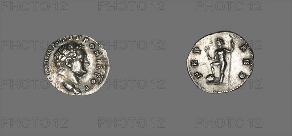 Denarius (Coin) Portraying Emperor Titus, AD 72/73, Roman, Rome, Silver, Diam. 1.9 cm, 3.47 g