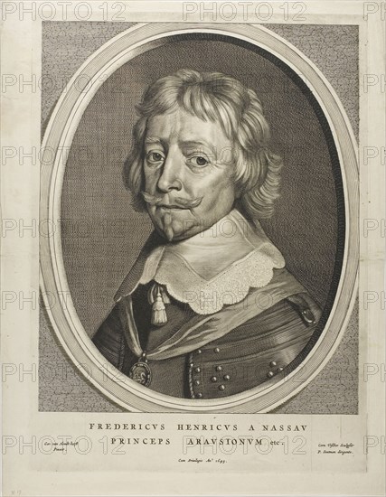 Frederic Henry of Nassau, n.d., Cornelis Visscher, the Elder (Netherlandish, c. 1520-1586), after Gerrit van Honthorst (Dutch, 1590-1656), Holland, Engraving on paper