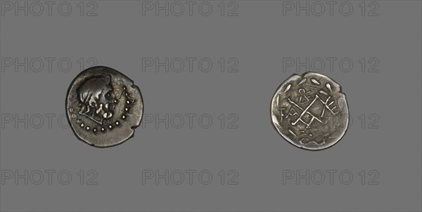 Hemidrachm (Coin) Depicting the God Zeus, 280/146 BC, Greek, Achaea department, Silver, Diam. 1.6 cm, 2.23 g