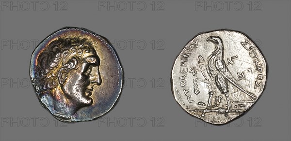 Tetradrachm (Coin) Portraying King Ptolemy I, 253/252 BC, reign of Ptolemy II (285–247 BC), Greco-Egyptian, Tyre, Silver, Diam. 2.7 cm, 14.14 g