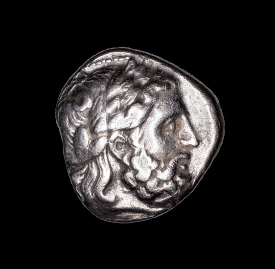 Tetradrachm (Coin) Depicting the God Zeus, 359/336 BC, Greek, Macedonia, Silver, Diam. 2.4 cm, 14.05 g