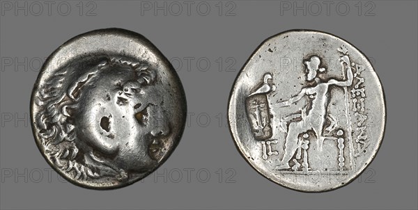 Tetradrachm (Coin) Portraying Alexander the Great as Herakles, 336/323 BC, Greek, Macedonia, Silver, Diam. 3.1 cm, 16.32 g
