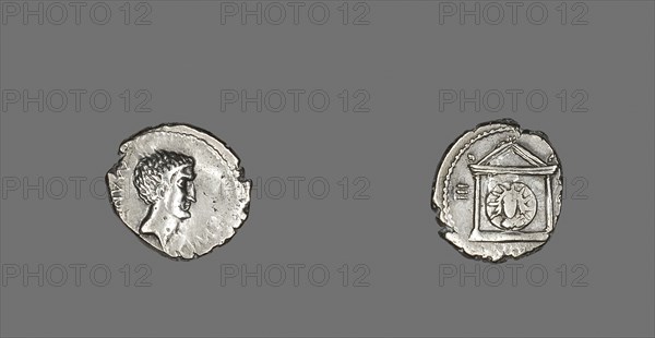 Denarius (Coin) Portraying Mark Antony, 42 BC, Roman, Italy, Silver, Diam. 1.8 cm, 3.49 g