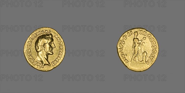 Aureus (Coin) Portraying Emperor Antoninus Pius, 138, Roman, minted in Rome, Roman Empire, Gold, Diam. 1.9 cm, 7.05 g