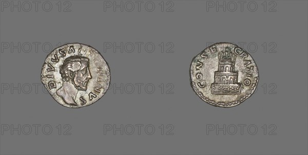 Denarius (Coin) Portraying Emperor Antoninus Pius, AD 176/180, struck by Marcus Aurelius, Roman, minted in Rome, Italy, Silver, Diam. 1.9 cm, 3.29 g