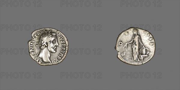 Denarius (Coin) Portraying Emperor Antoninus Pius, AD 152, Roman, minted in Rome, Roman Empire, Silver, Diam. 1.9 cm, 3.17 g