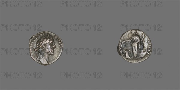 Denarius (Coin) Portraying Emperor Antoninus Pius, AD 157/158, Roman, minted in Rome, Roman Empire, Silver, Diam. 1.6 cm, 2.84 g