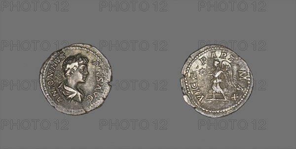 Denarius (Coin) Portraying Emperor Caracalla, AD 201/206, Roman, minted in Rome, Roman Empire, Silver, Diam. 2 cm, 3.29 g