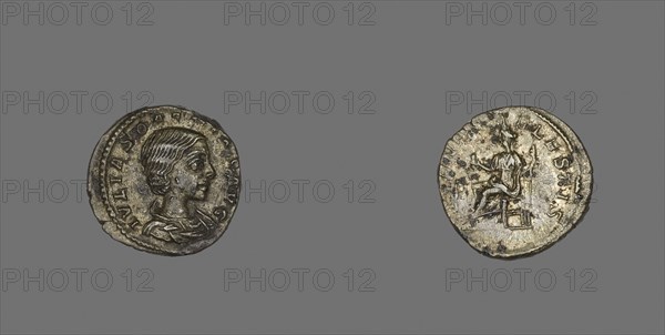 Denarius (Coin) Portraying Julia Soaemias, AD 218/219, Roman, minted in Antioch, Roman Empire, Silver, Diam. 1.9 cm, 2.97 g