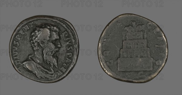 Coin Portraying Emperor Pertinax, AD 193, Roman, Roman Empire, Bronze, Diam. 3.2 cm, 24.60 g