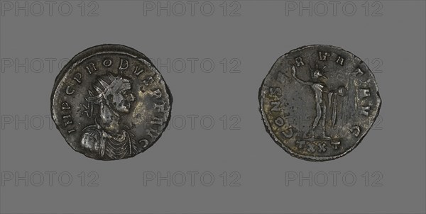 Coin Portraying Emperor Probus, AD 277, Roman, Roman Empire, Bronze, Diam. 2.3 cm, 4.14 g