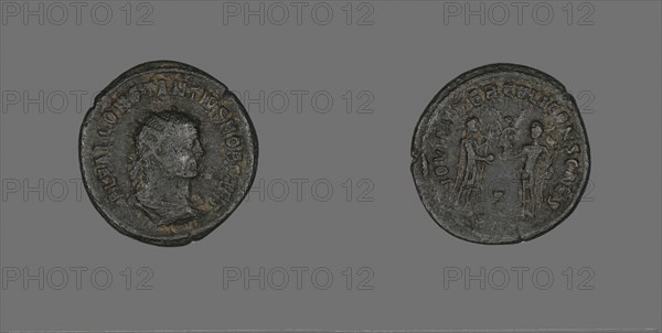 Coin Portraying Emperor Constantius I, AD 293/305, Roman, Roman Empire, Bronze, Diam. 2.2 cm, 3.92 g