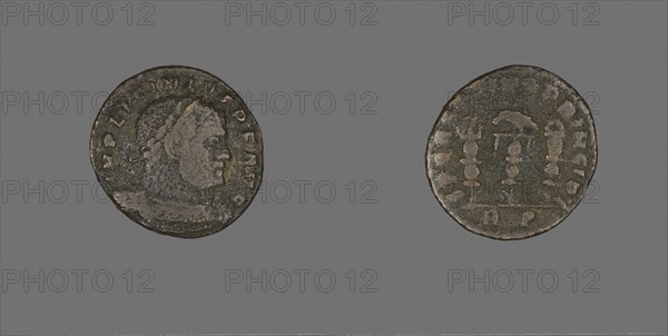 Coin Portraying Emperor Licinius, AD 307/324, Roman, Roman Empire, Bronze, Diam. 2.2 cm, 3.23 g