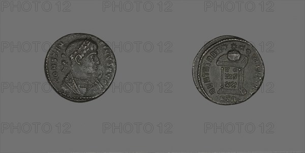 Coin Portraying Emperor Constantine I, AD 307/337, Roman, Roman Empire, Bronze, Diam. 1.9 cm, 3.76 g