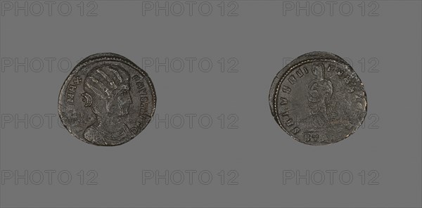 Coin Showing Portraying Empress Fausta, AD 307/326, Roman, Roman Empire, Bronze, DIam. 1.9 cm, 2.10 g