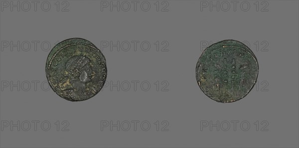 Coin Portraying Emperor Constantine II, AD 324/337, Roman, Roman Empire, Bronze, Diam. 1.7 cm, 2.37 g