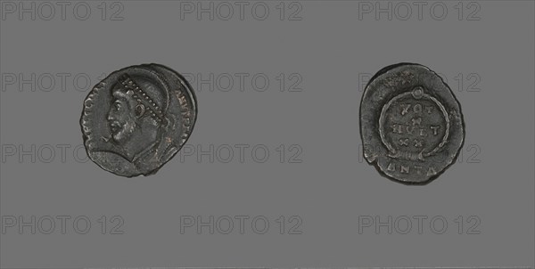 Coin Portraying Emperor Julian, AD 360/363, Roman, Roman Empire, Bronze, Diam. 1.9 cm, 2.74 g