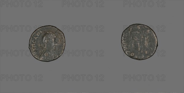 Coin Portraying Emperor Arcadius, AD 383/408, Roman, Roman Empire, Bronze, Diam. 1.7 cm, 2.40 g