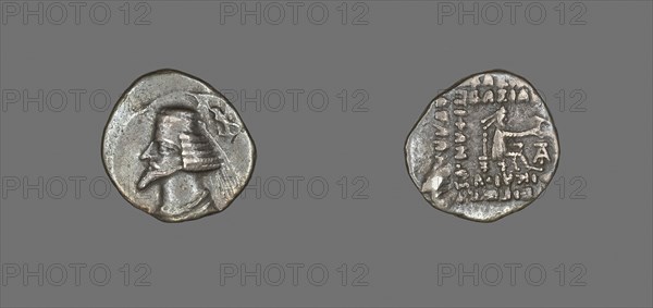 Drachm (Coin) Portraying King Phraate IV, 38/32 BC, Persian, Parthia, Khorasan, Silver, Diam. 1.9 cm, 3.72 g