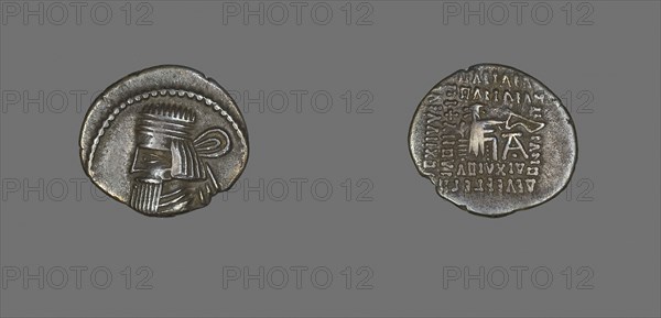 Drachm (Coin) Portraying King Gotarzes II, AD 40/51, Persian, Parthia, Khorasan, Silver, Diam. 2.1 cm, 3.40 g