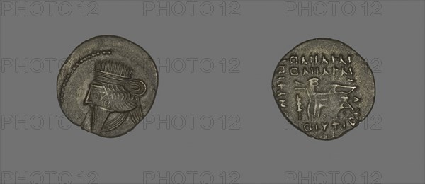 Drachm (Coin) Portraying King Mithradates IV, AD 130/47, Persian, Parthia, Khorasan, Silver, Diam. 2 cm, 3.61 g