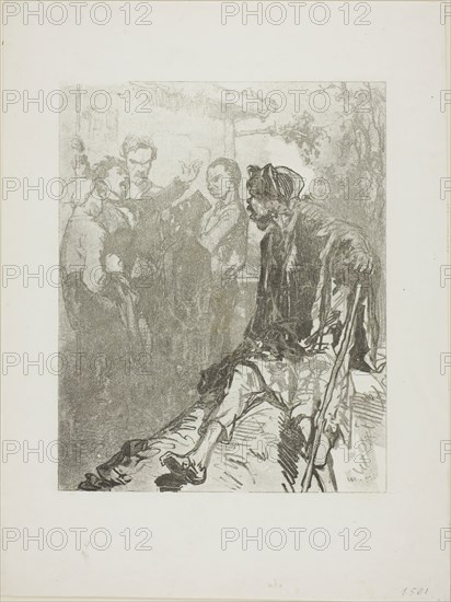 Les Propos de Thomas Vireloque: Ego! ego! ego!…tous égaux., 1853, Paul Gavarni, French, 1804-1866, France, Lithograph in black on cream wove paper, 197 × 158 mm (image), 286 × 216 mm (sheet)