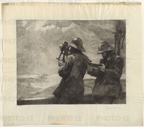 Eight Bells, 1887, Winslow Homer, American, 1836-1910, United States, Etching on ivory parchment, 464 x 599 mm (image), 677 x 762 mm (sheet)