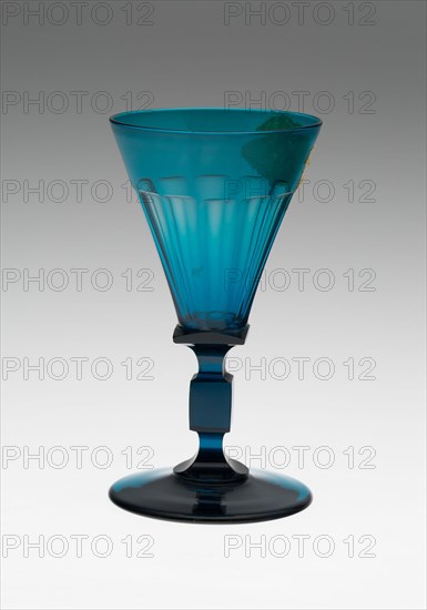 Goblet, Mid 18th century, Possibly Bohemia, Czech Republic, Bohemia, Glass, H. 12.9 cm (5 1/16 in.)