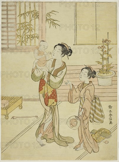 The Treasure Child, c. 1768, Suzuki Harunobu ?? ??, Japanese, 1725 (?)-1770, Japan, Color woodblock print, chuban, 27.4 x 20.2 cm