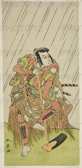 The Actor Onoe Matsusuke I as Nakaomi Katsumi Disguised as the Farmer Datta no Nizo, in the Play Shitenno-ji Nobori Kuyo, Performed at the Ichimura Theater in the Eighth Month, 1773, c. 1773, Katsukawa Shunsho ?? ??, Japanese, 1726-1792, Japan, Color woodblock print, hosoban, from a multisheet composition (?), 31.7 x 14.9 cm (12 1/2 x 5 7/8 in.), Revue Fantaisiste, Second Volume (Revue Fantaisiste, Tome Deuxième), 1861, Rodolphe Bresdin (French, 1825-1885), printed by Auguste Delâtre (French, 1822-1907), published by Au Bureau de la Revue (French, 19th century), France, Book with three etchings in black on cream chine paper, laid down on ivory wove paper (chine collé), 223 × 168 × 24 mm
