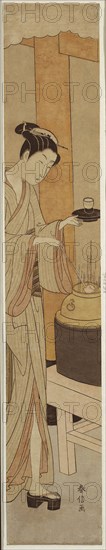 The Waitress Osen of the Kagiya Teahouse, c. 1769/70, Suzuki Harunobu ?? ??, Japanese, 1725 (?)-1770, Japan, Color woodblock print, hashira-e, 68.8 x 12.2 cm (27 x 4 3/4 in.), Photographic Sketch Book of the Civil War, Volume II, 1861/65, Alexander Gardner, American, born Scotland, 1821–1882, United States, Bound volume of albumen prints (20), Various dimensions, see individual object records