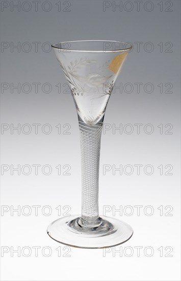 Wine Glass, c. 1760, England, Glass, H. 15.2 cm (6 in.)