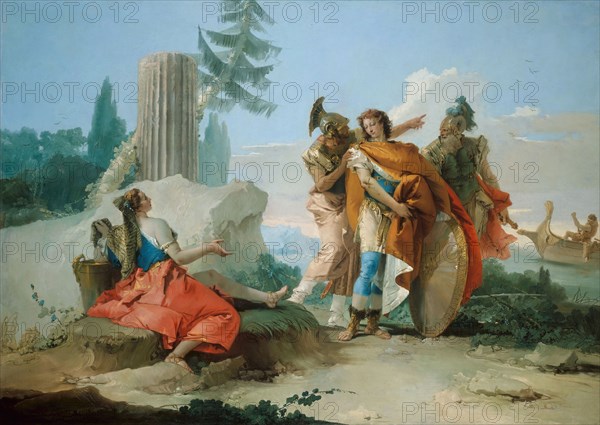 Armida Abandoned by Rinaldo, 1742/45, Giovanni Battista Tiepolo, Italian, 1696–1770, Italy, Oil on canvas, 73 1/2 × 102 1/8 in.