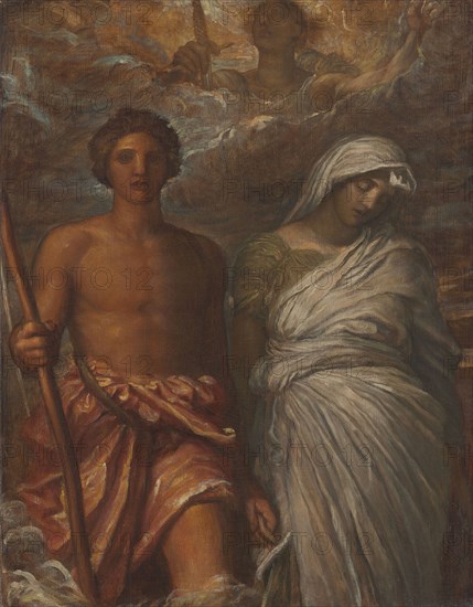 Time, Death and Judgment, 1866, George Frederick Watts, English, 1817-1904, England, Oil on canvas, 36 × 28 5/16 in. (91.5 × 72 cm)
